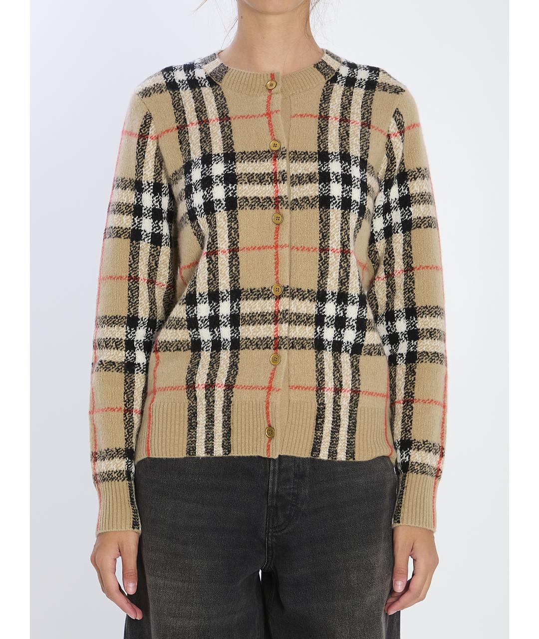 BURBERRY Бежевый шерстяной кардиган, фото 2