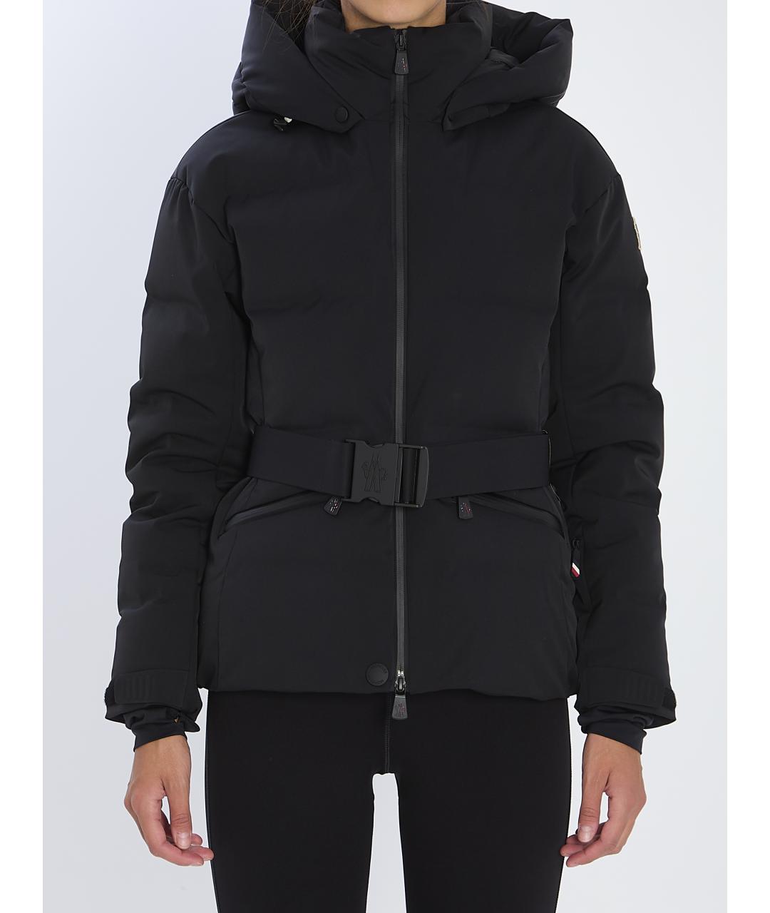 MONCLER GRENOBLE Черная полиэстеровая куртка, фото 2