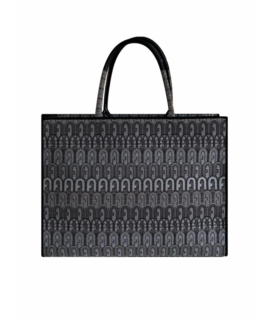 FURLA Серая тканевая сумка тоут, фото 1