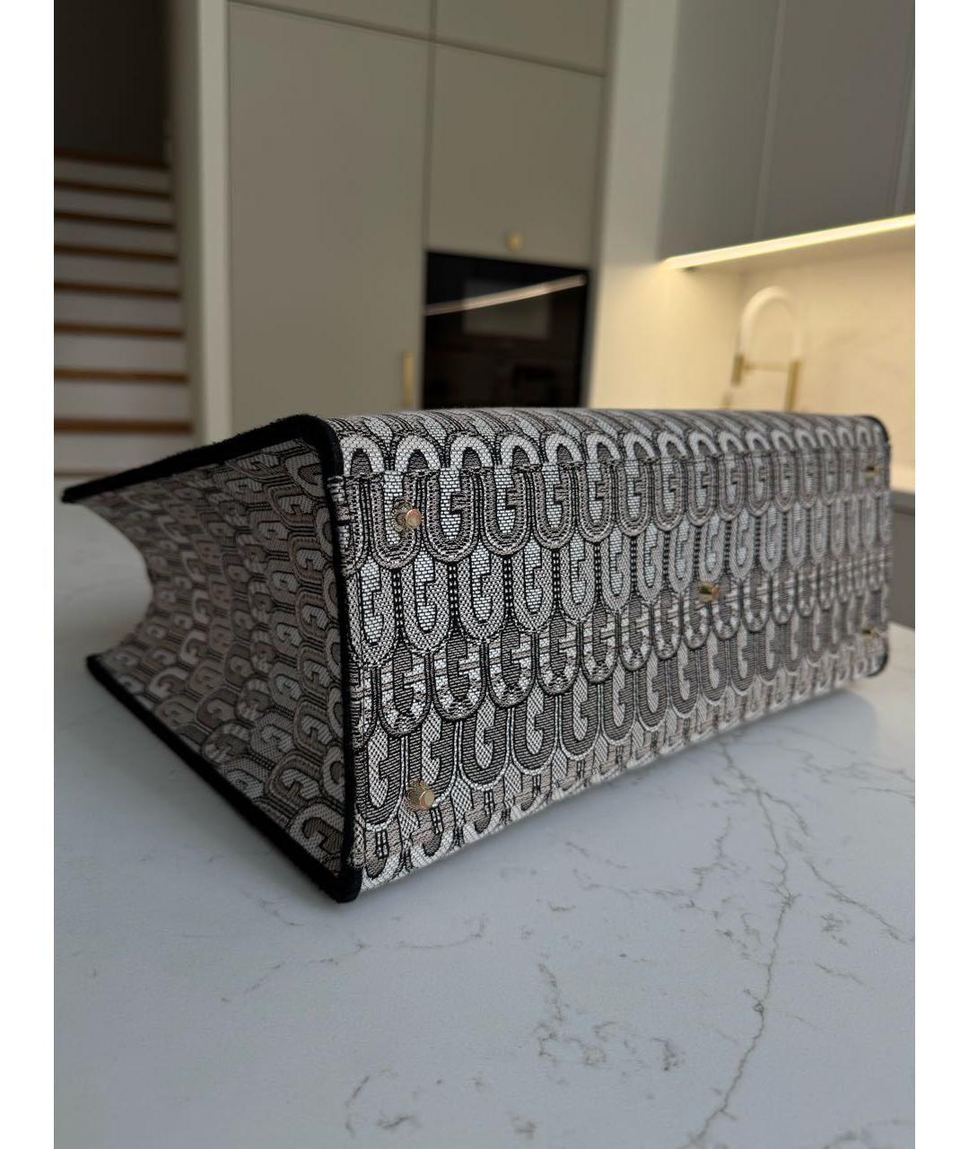 FURLA Серая тканевая сумка тоут, фото 2