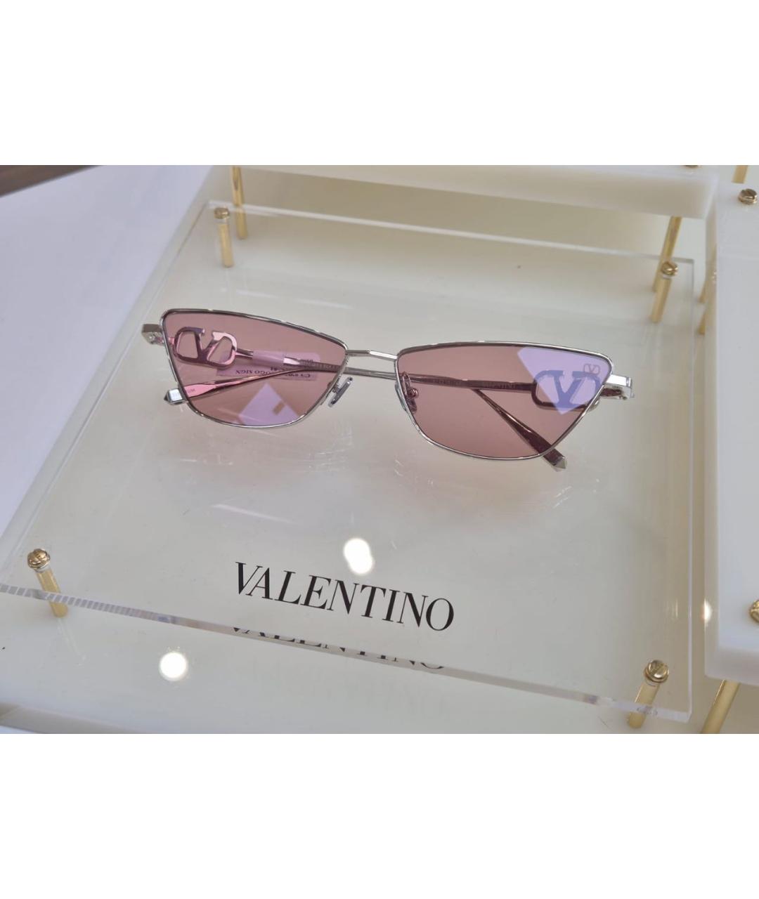 VALENTINO Розовые солнцезащитные очки, фото 4