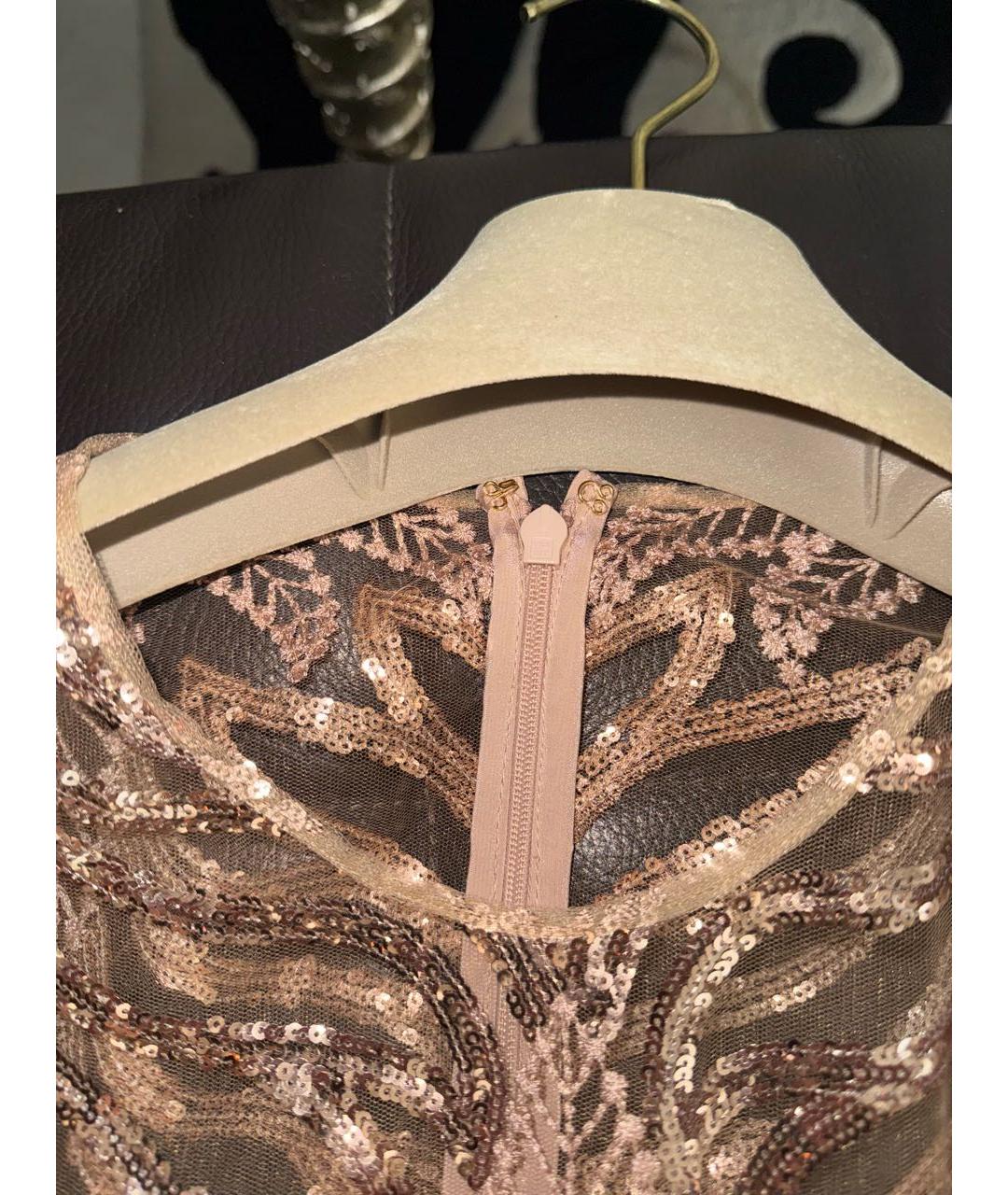 ELIE SAAB Бежевое полиэстеровое вечернее платье, фото 3
