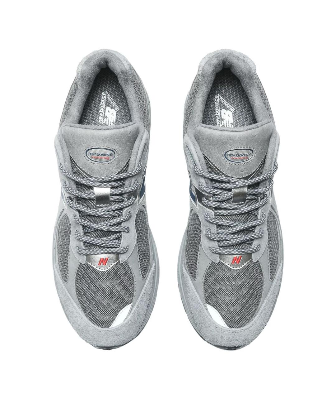 NEW BALANCE Серые текстильные низкие кроссовки / кеды, фото 6