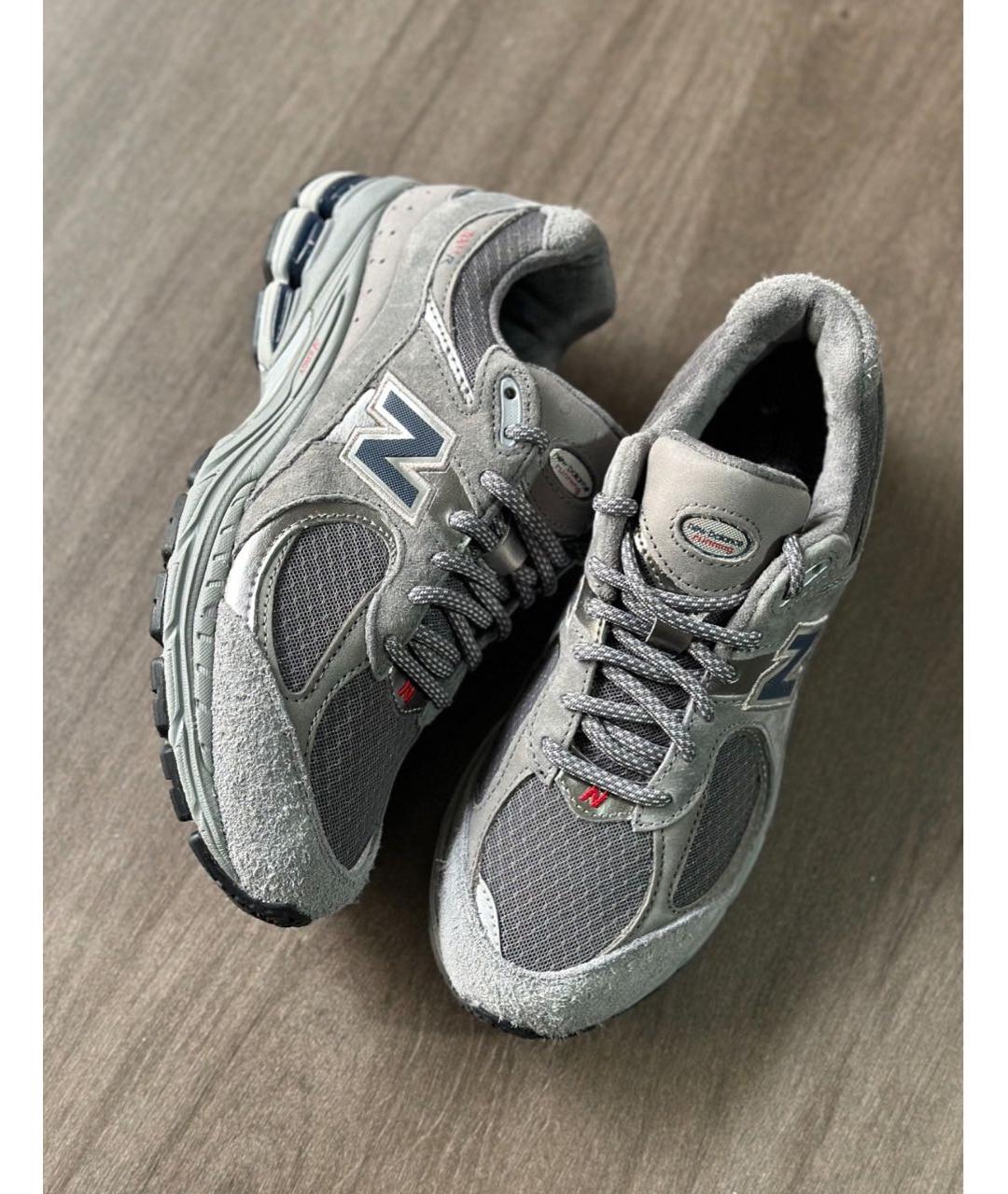 NEW BALANCE Серые текстильные низкие кроссовки / кеды, фото 4