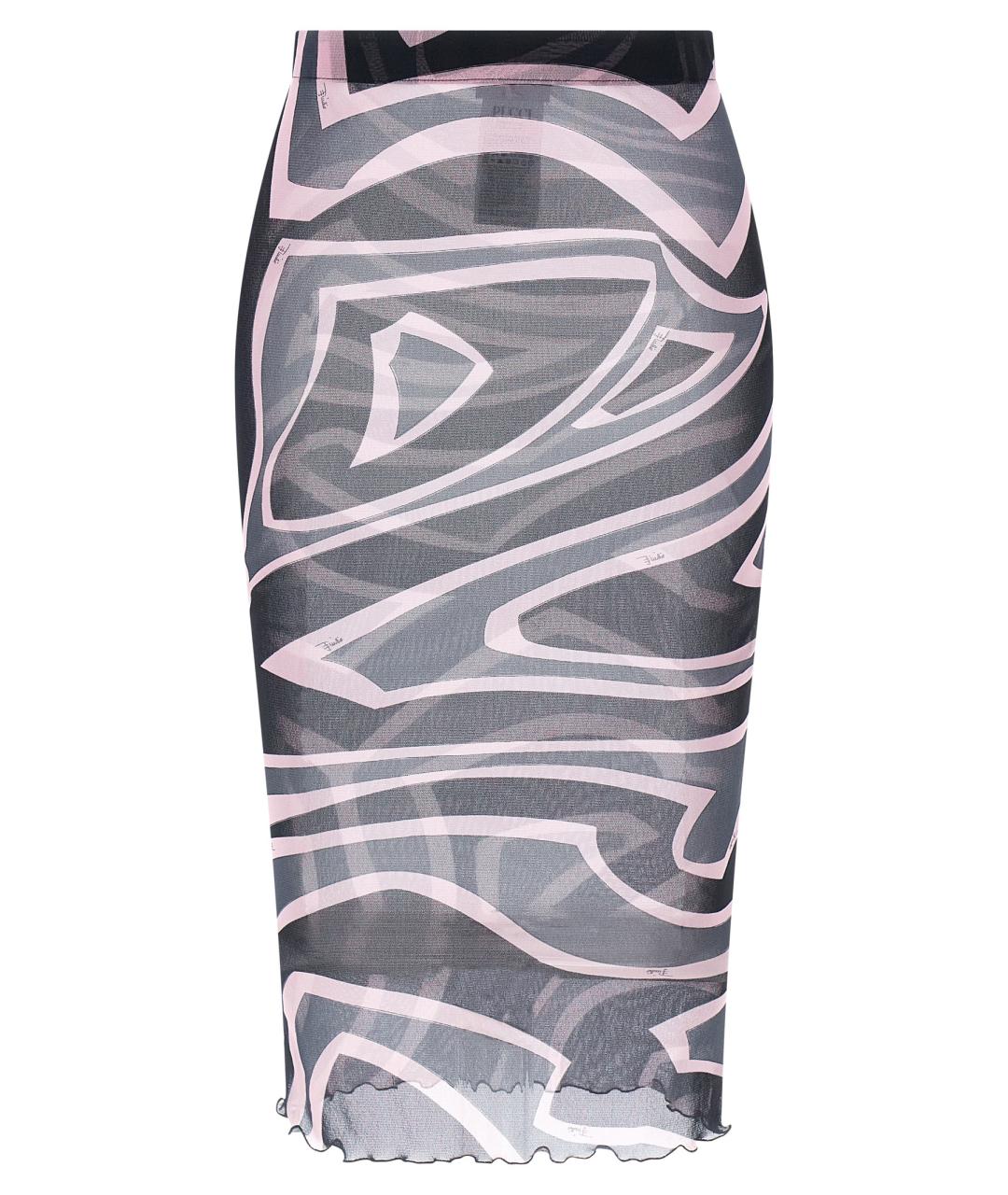 EMILIO PUCCI Мульти полиамидовая юбка миди, фото 1