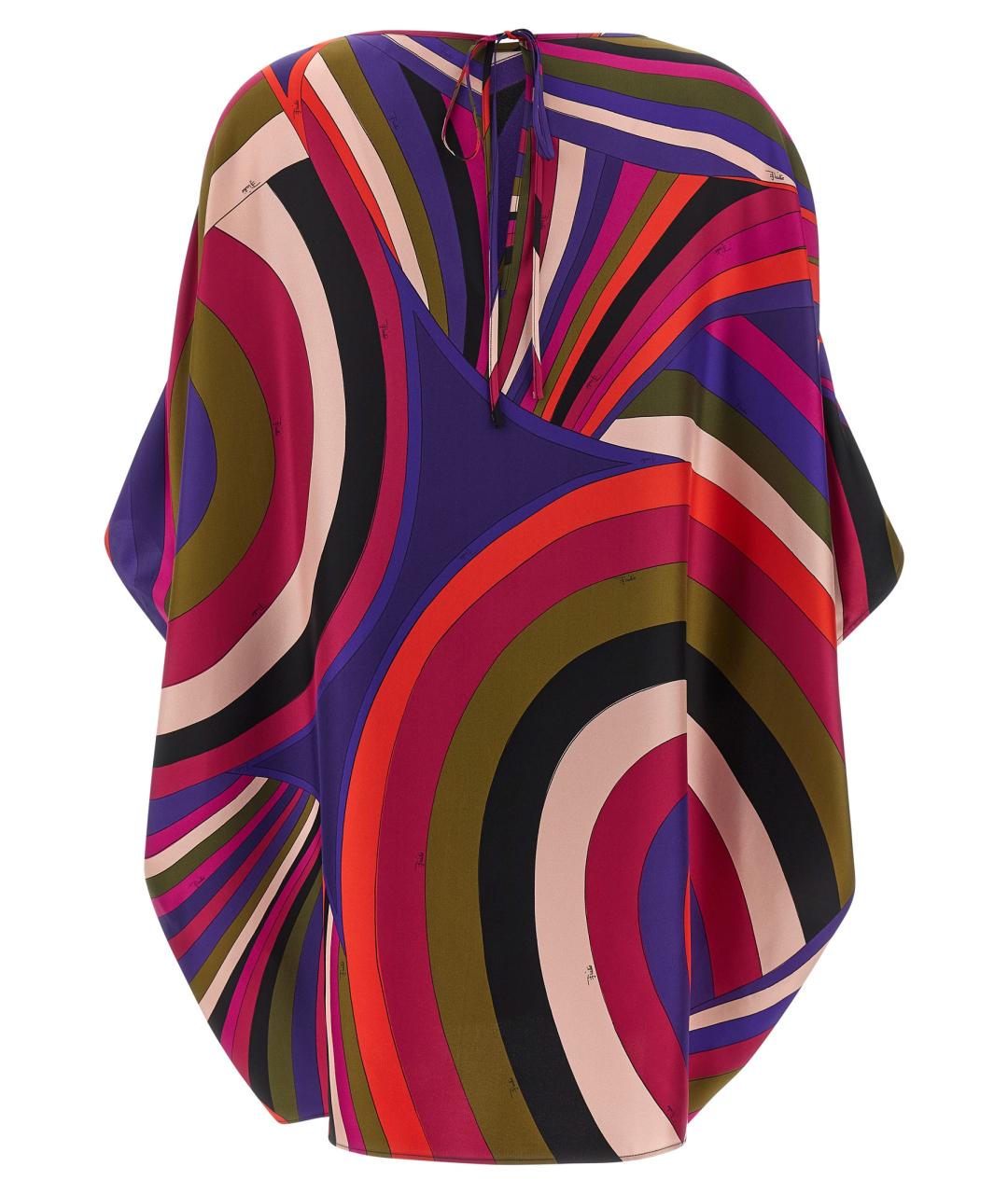 EMILIO PUCCI Мульти шелковая туника, фото 2
