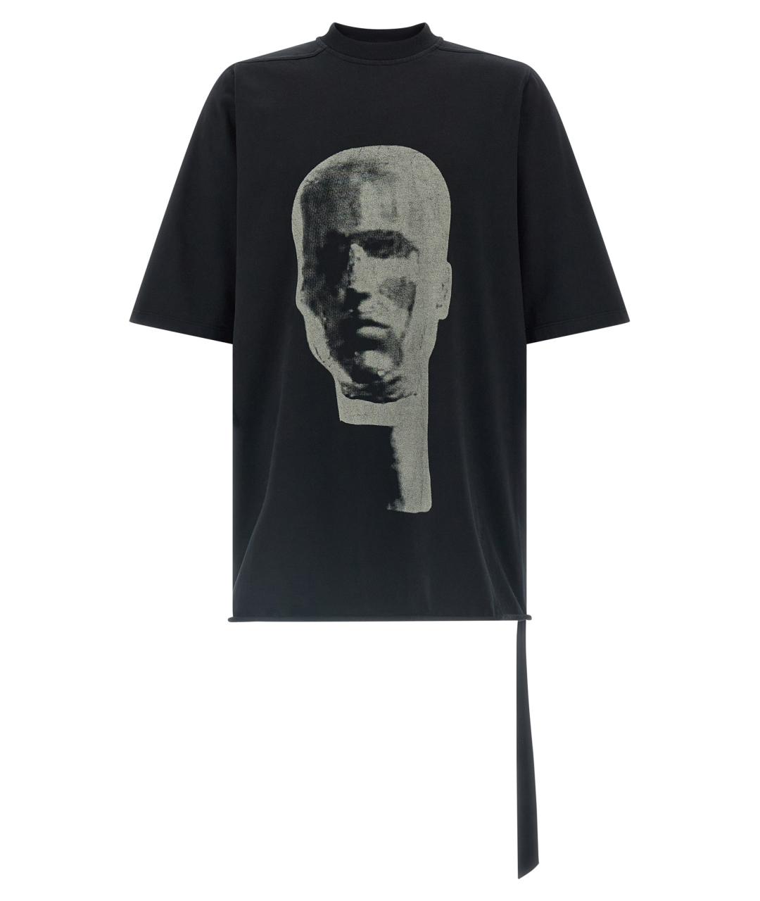 RICK OWENS DRKSHDW Черная хлопковая футболка, фото 1