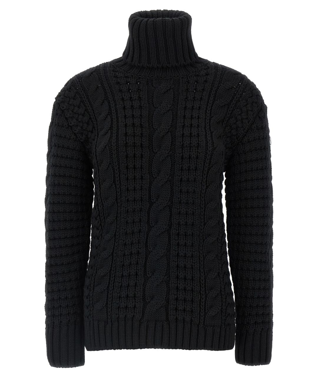 MONCLER Черный шерстяной джемпер / свитер, фото 1