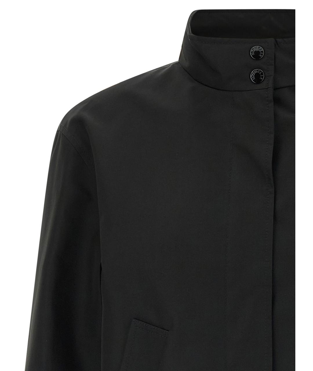 MONCLER Черная полиэстеровая куртка, фото 3