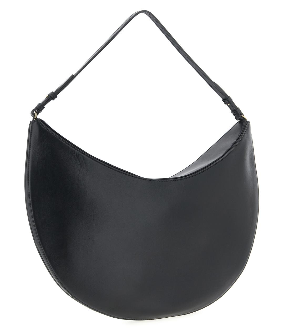 JACQUEMUS Черная кожаная сумка через плечо, фото 2