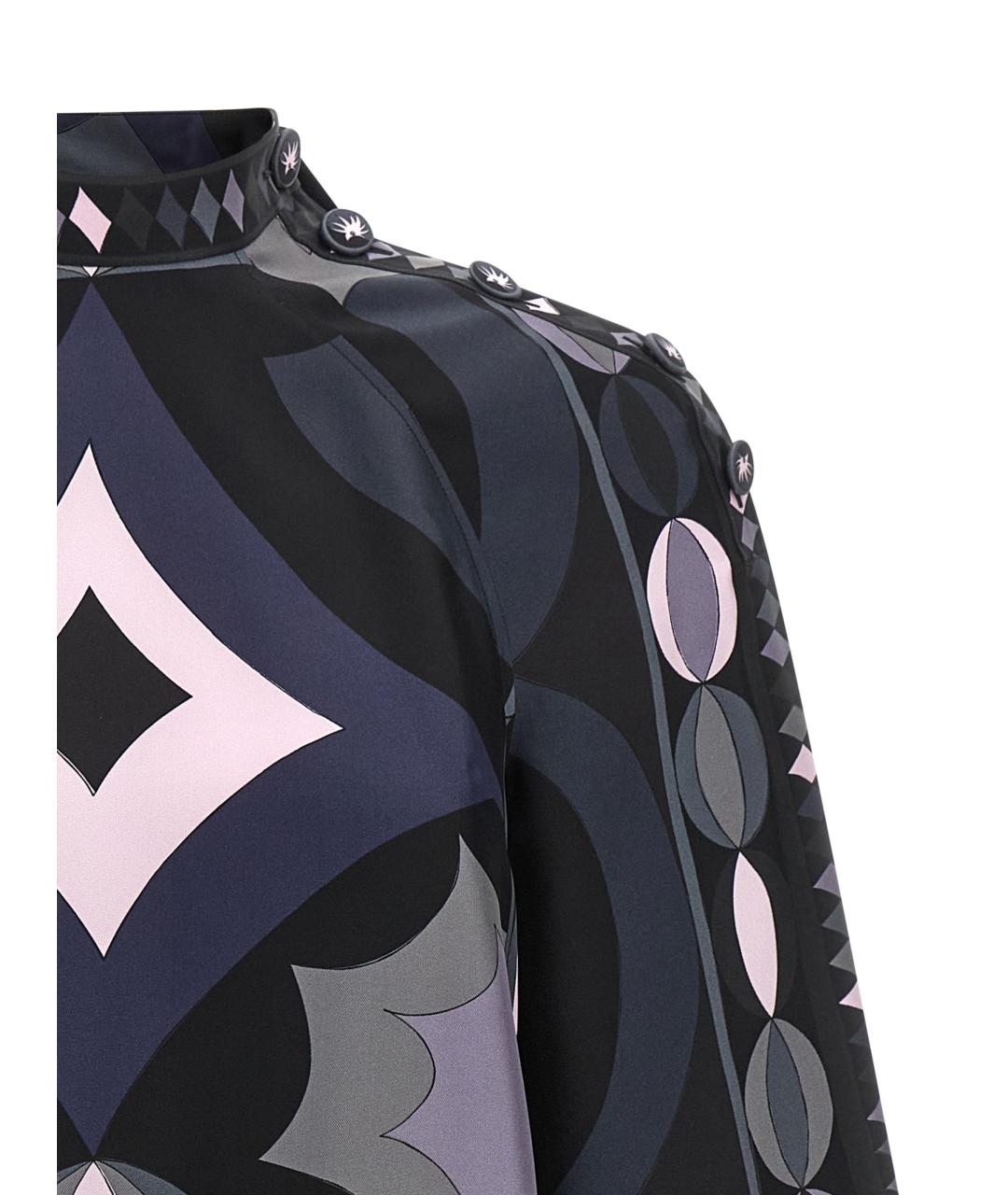 EMILIO PUCCI Мульти шелковое платье, фото 3