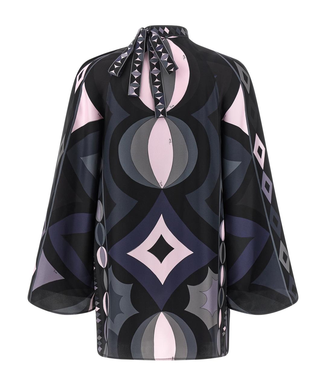 EMILIO PUCCI Мульти шелковое платье, фото 2