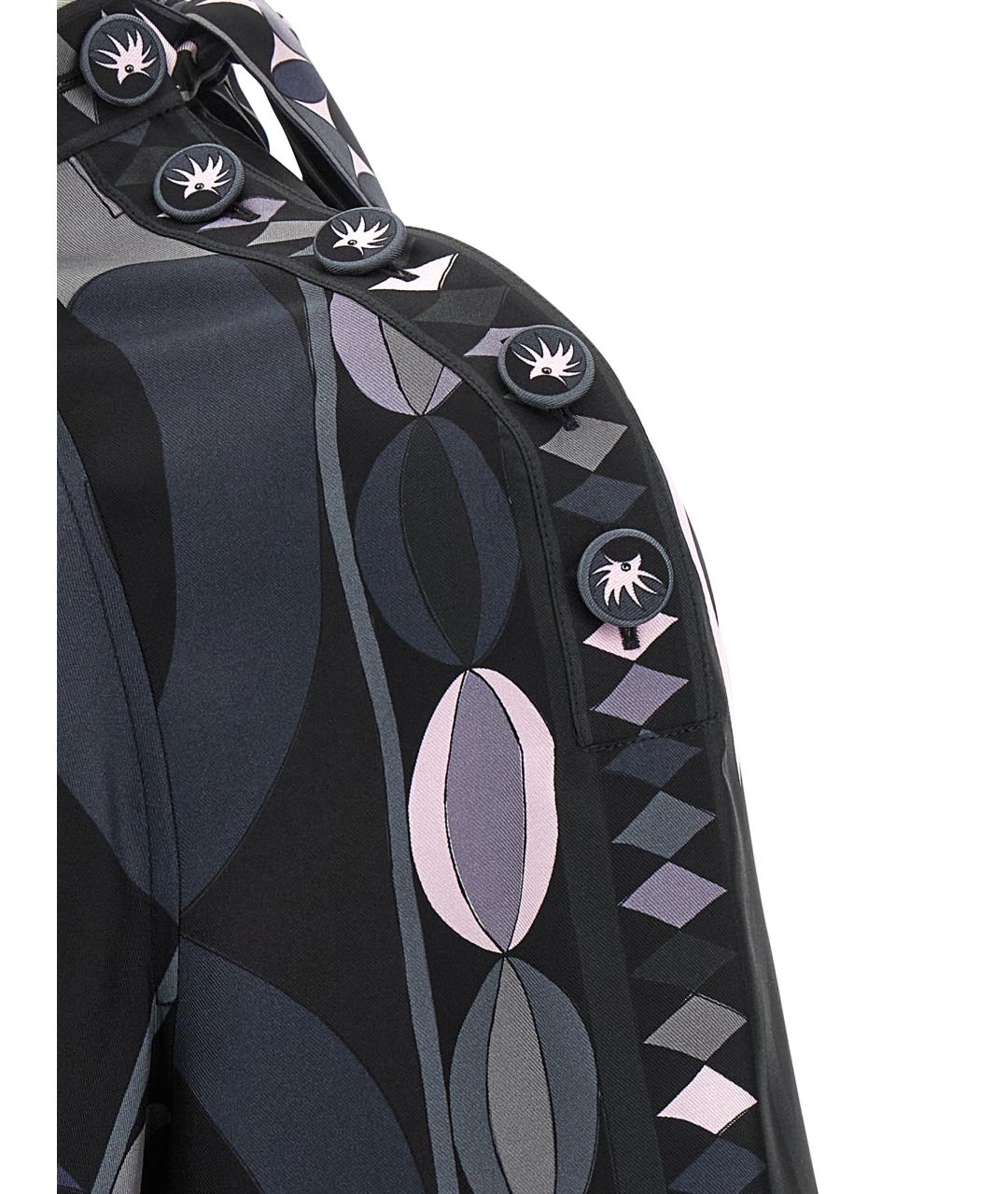 EMILIO PUCCI Мульти шелковое платье, фото 4