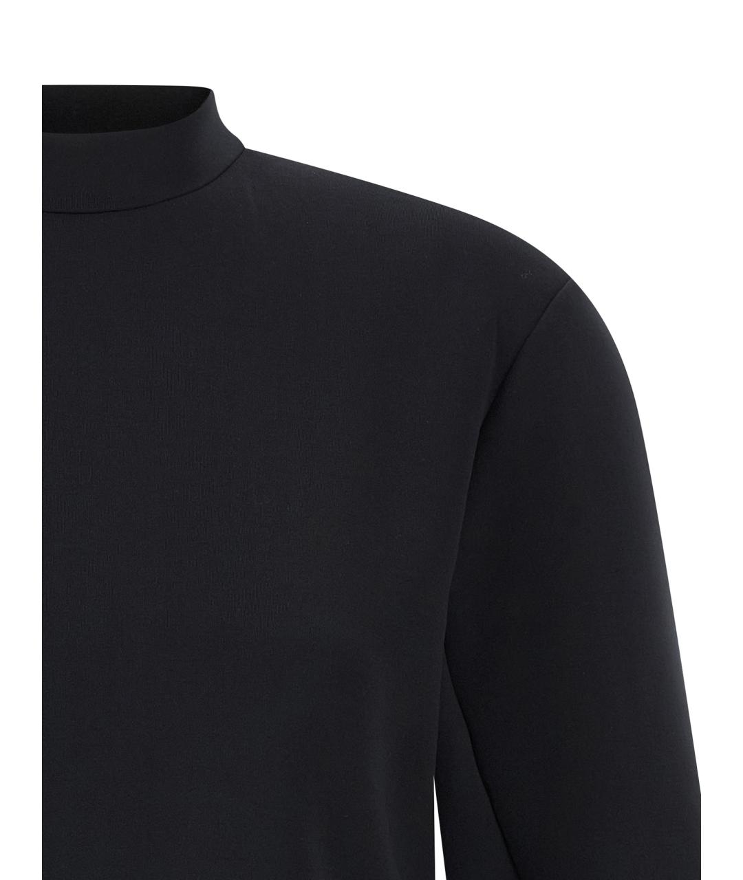 MONCLER Черная полиэстеровая майка, фото 3