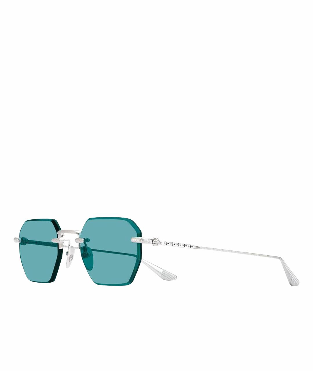CHROME HEARTS Серебряные металлические солнцезащитные очки, фото 1