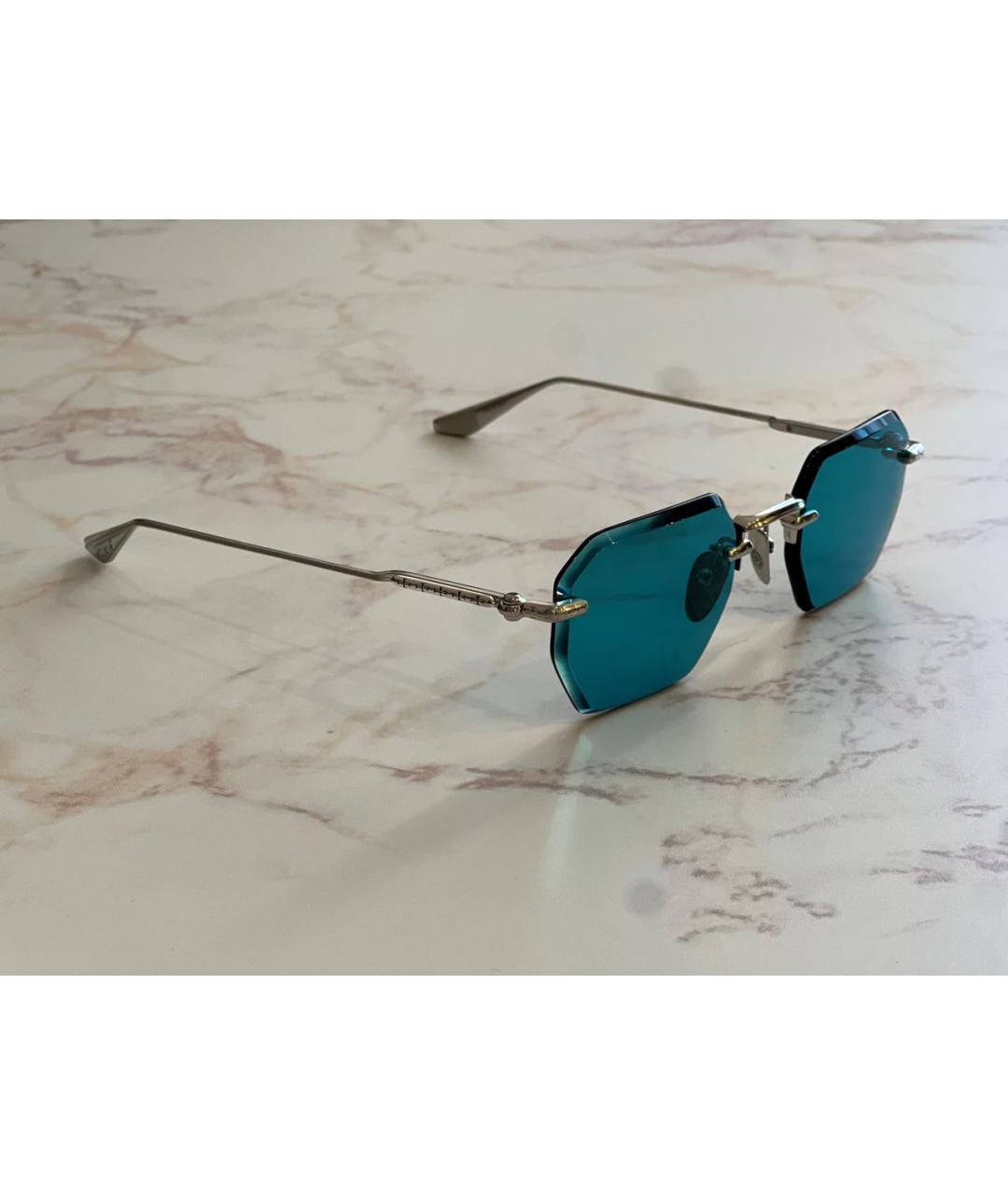 CHROME HEARTS Серебряные металлические солнцезащитные очки, фото 3