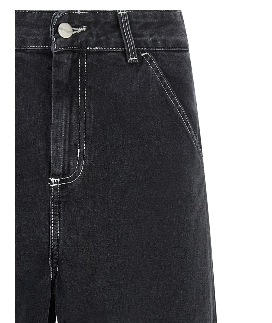 CARHARTT WIP Черные хлопковые прямые джинсы, фото 3