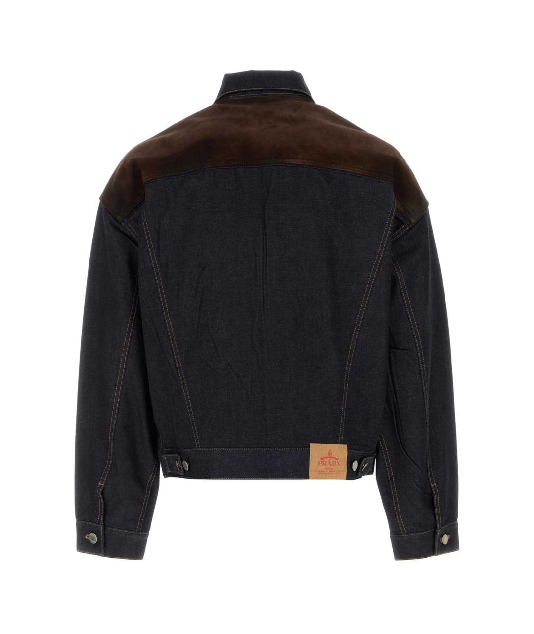 PRADA Темно-синяя хлопковая куртка, фото 2