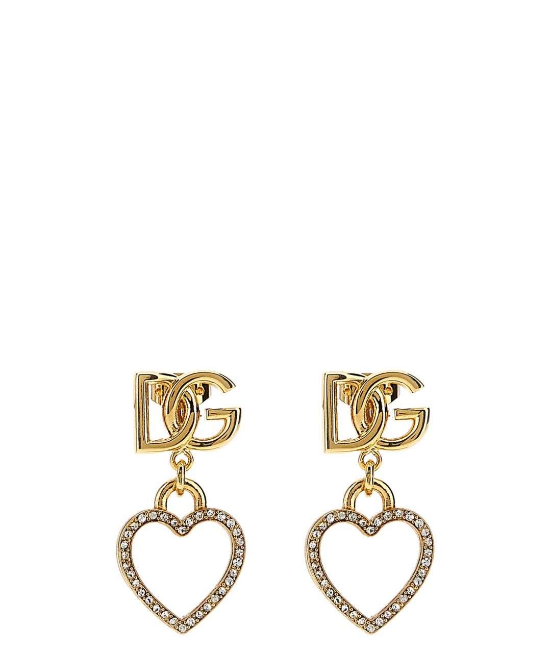 DOLCE&GABBANA Золотые металлические серьги, фото 1