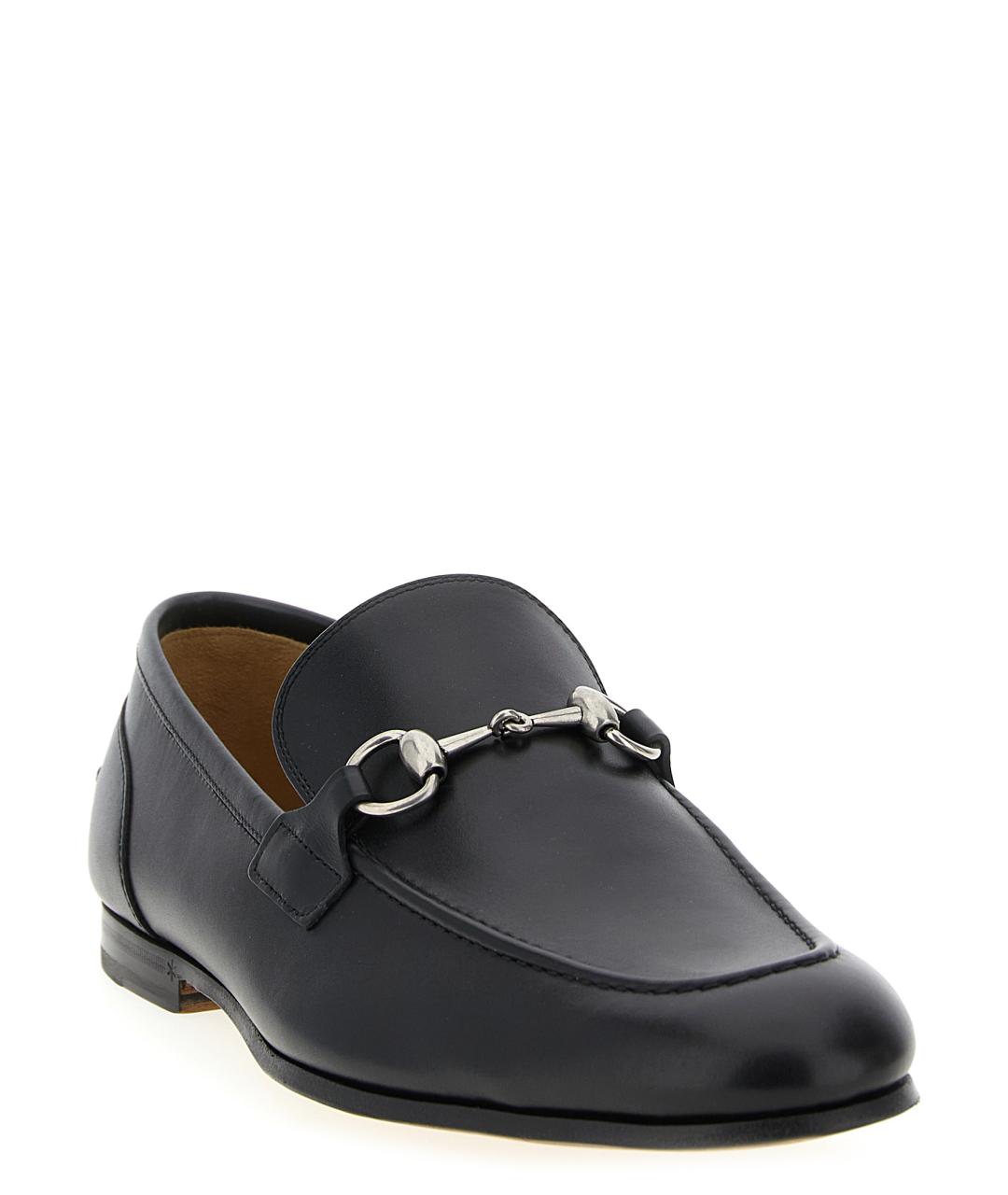 GUCCI Черные кожаные лоферы, фото 2