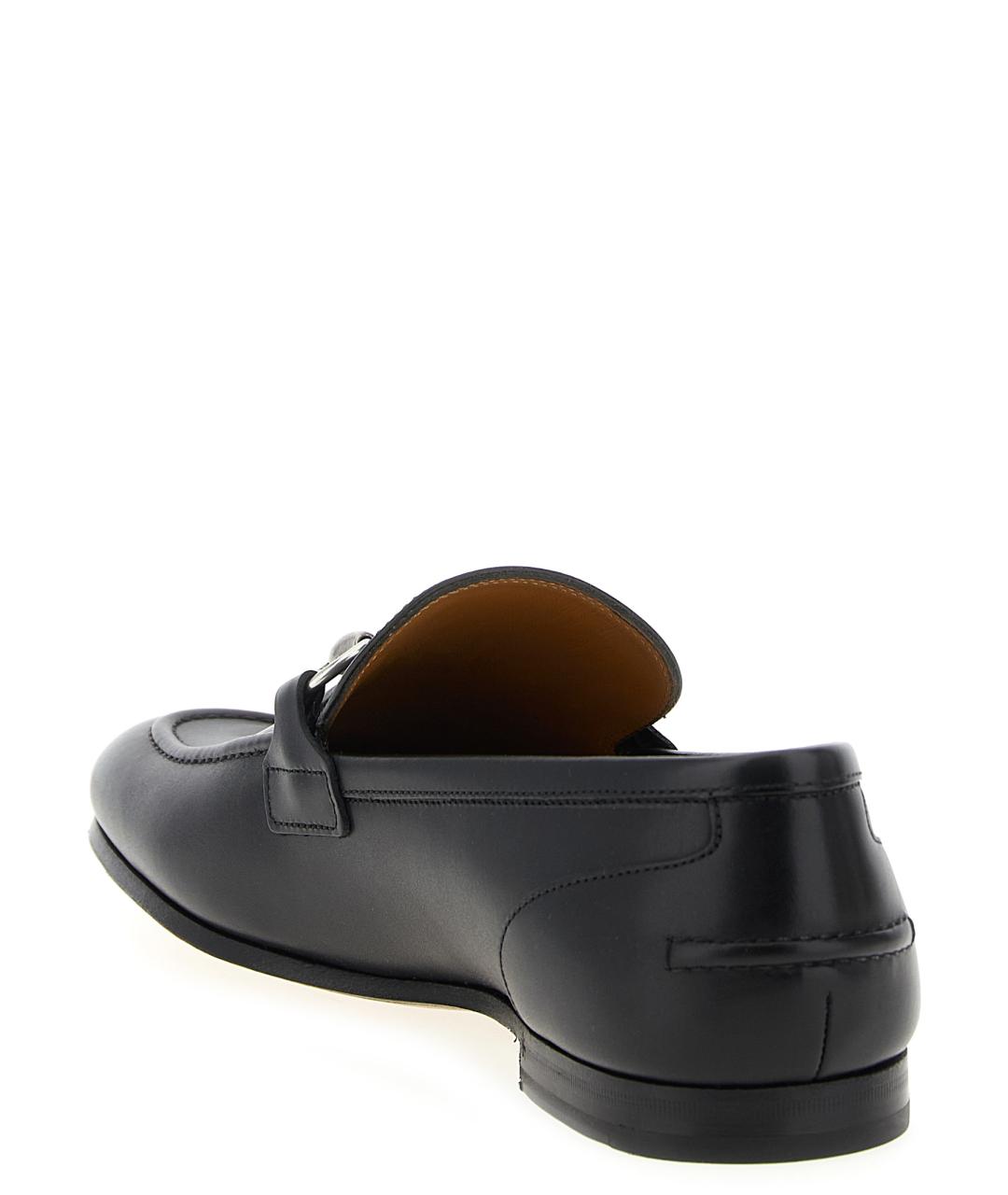 GUCCI Черные кожаные лоферы, фото 3