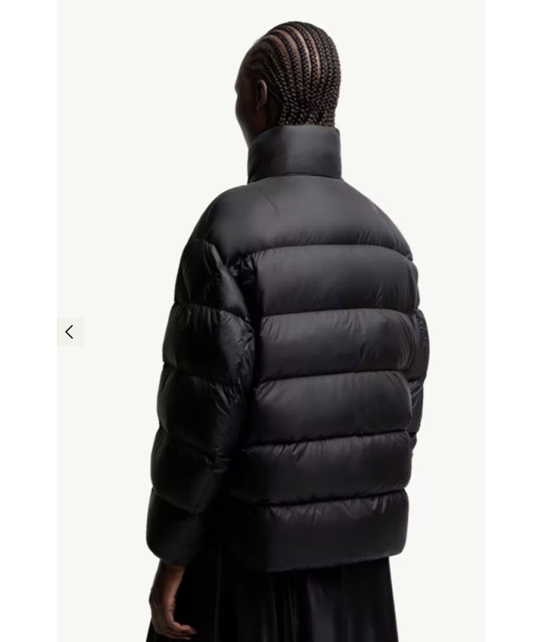 MONCLER Черный полиамидовый пуховик, фото 7