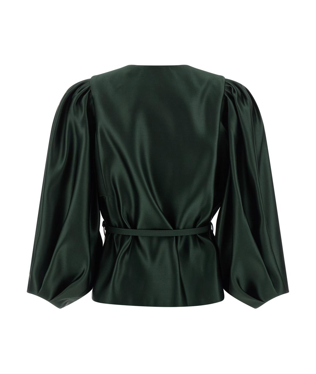 FENDI Зеленый кожаный жакет/пиджак, фото 2