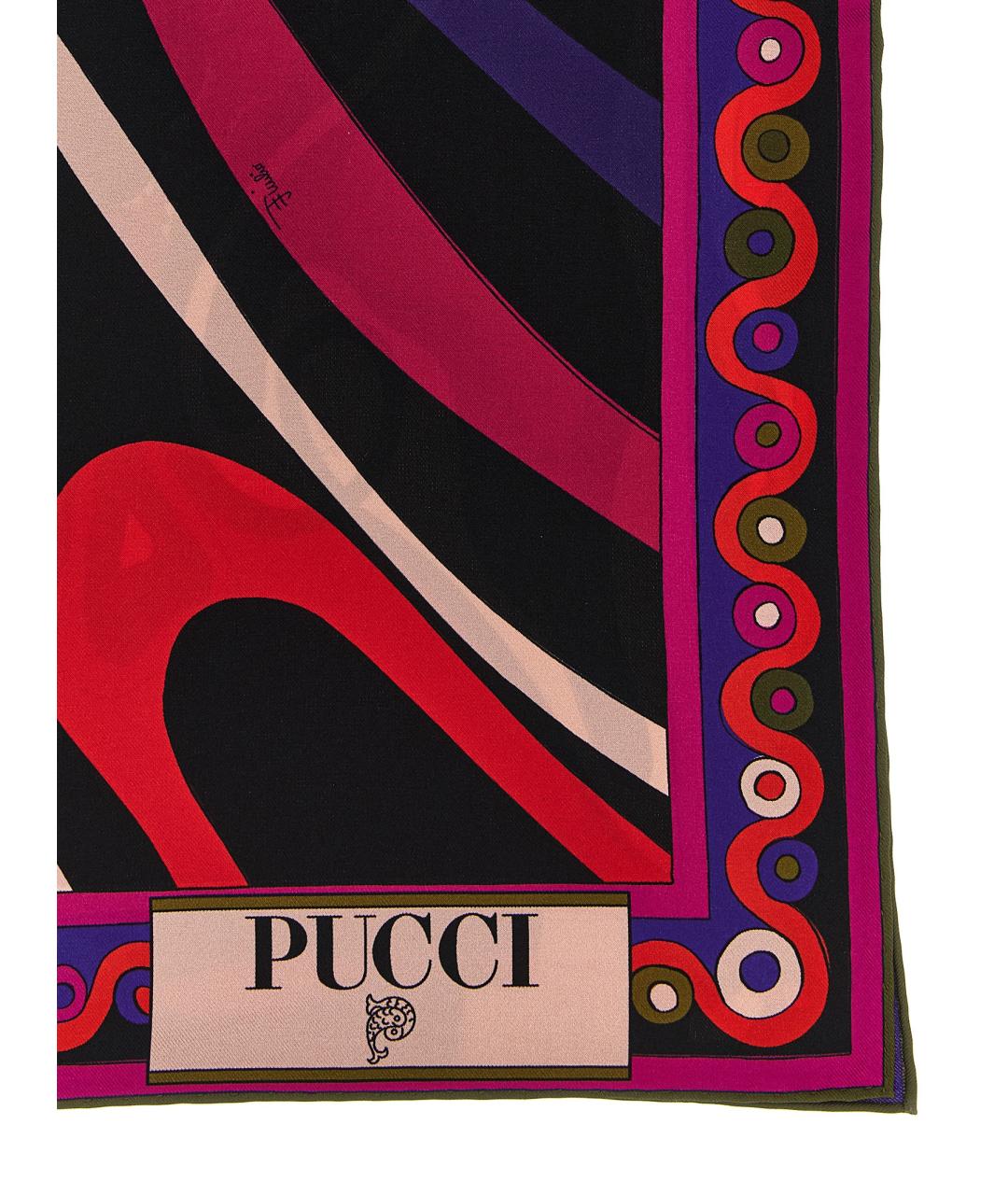 EMILIO PUCCI Мульти шелковый шарф, фото 2
