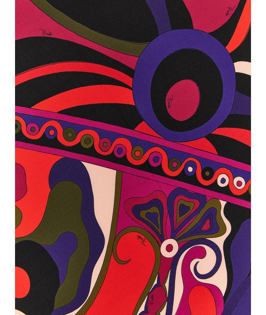 EMILIO PUCCI Мульти шелковый шарф, фото 3