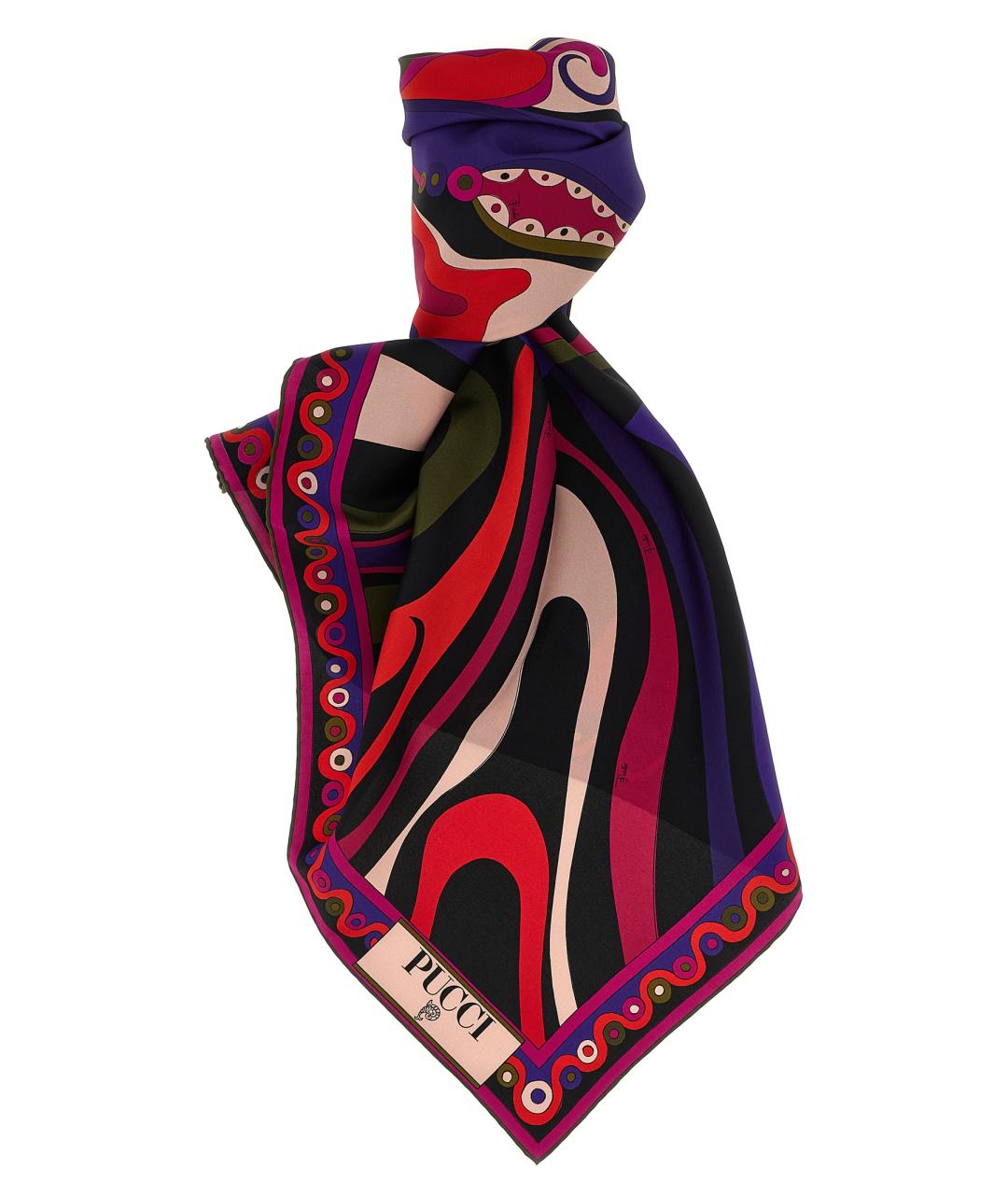 EMILIO PUCCI Мульти шелковый шарф, фото 1