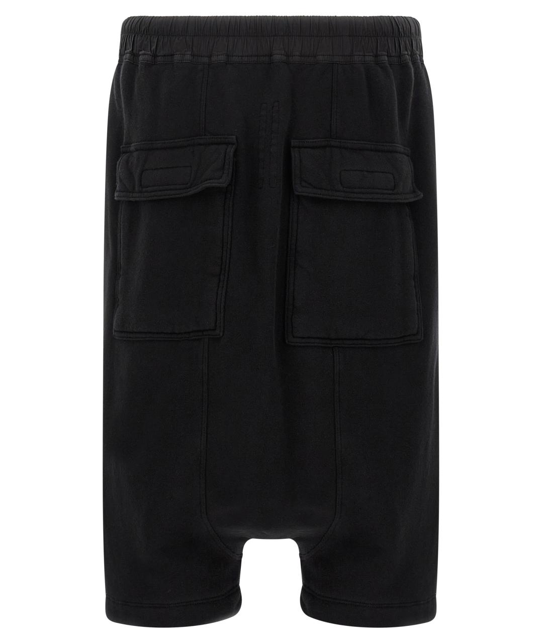 RICK OWENS DRKSHDW Черные хлопковые шорты, фото 2