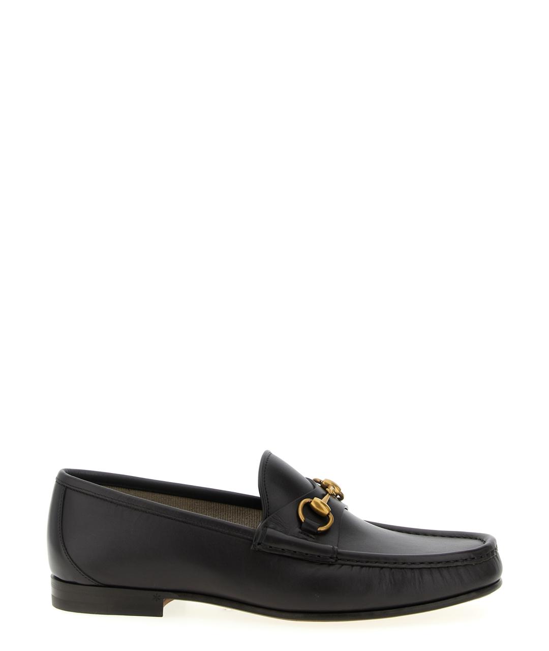 GUCCI Коричневые кожаные лоферы, фото 1