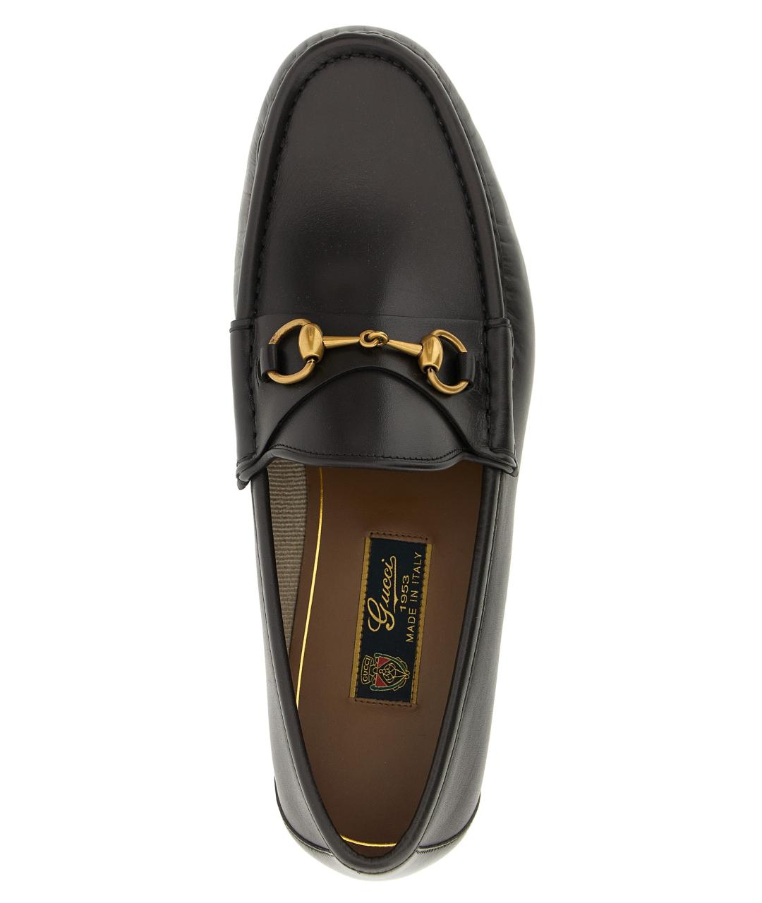 GUCCI Коричневые кожаные лоферы, фото 4