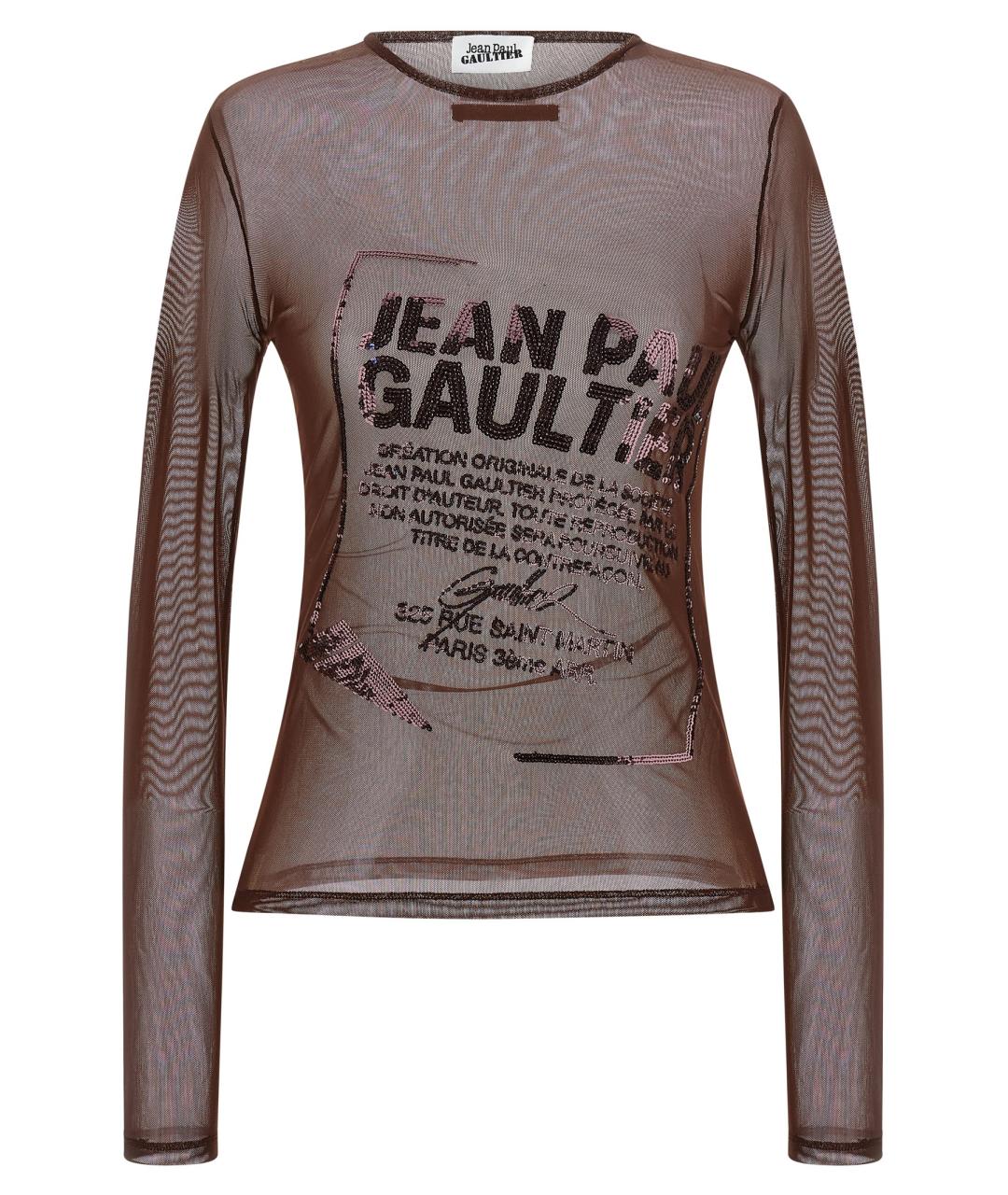 JEAN PAUL GAULTIER Бордовая полиамидовая блузы, фото 1