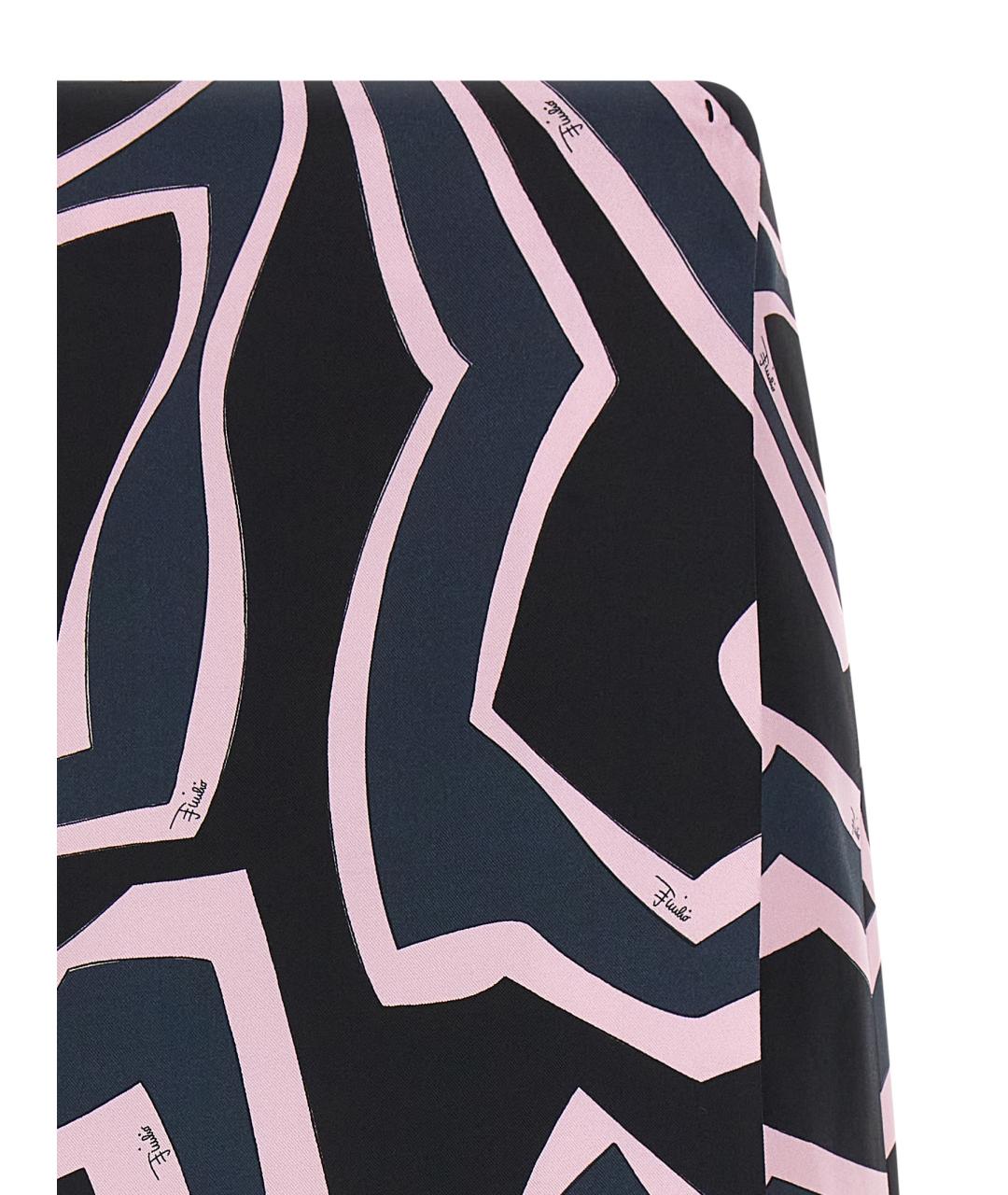 EMILIO PUCCI Мульти шелковая юбка мини, фото 3