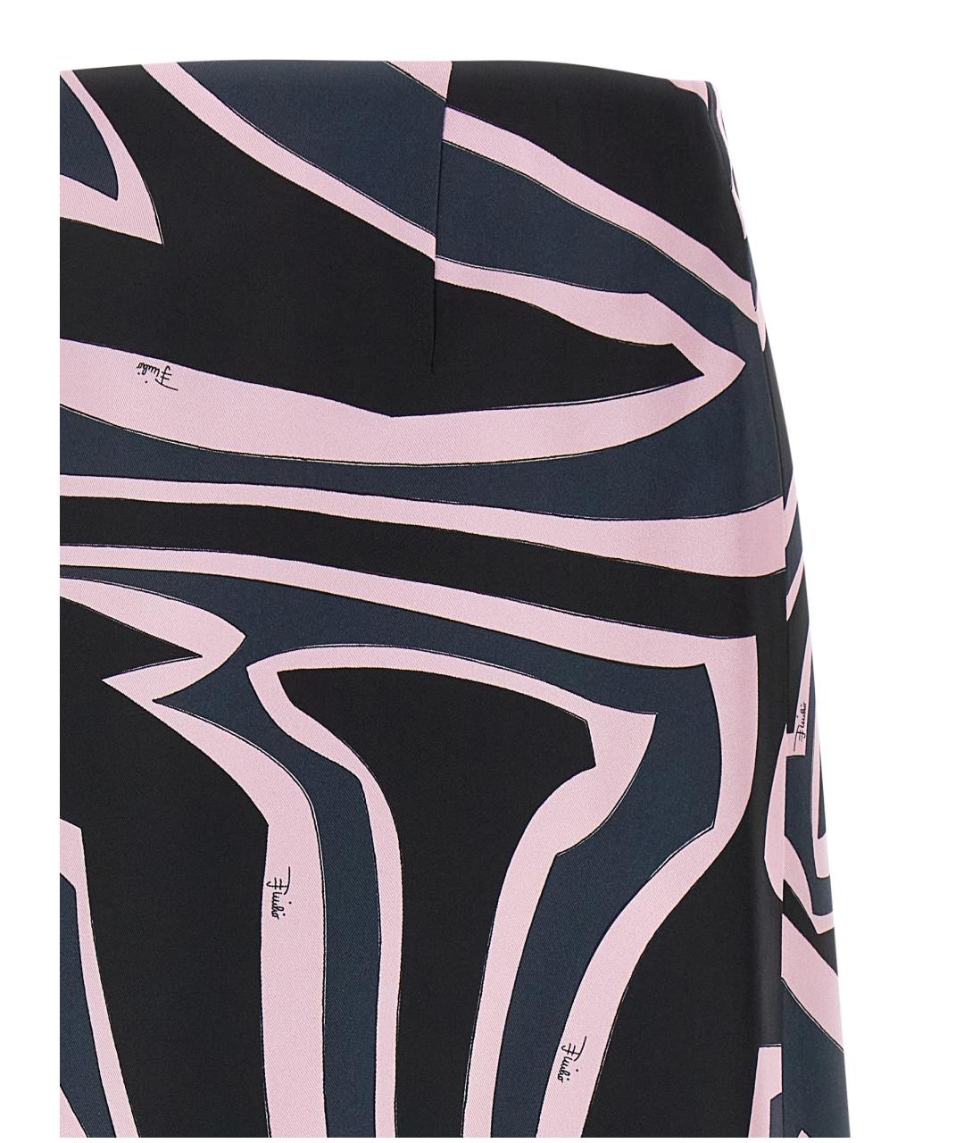 EMILIO PUCCI Мульти шелковая юбка мини, фото 4