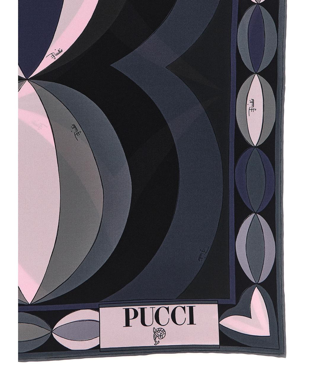 EMILIO PUCCI Мульти шелковый шарф, фото 2