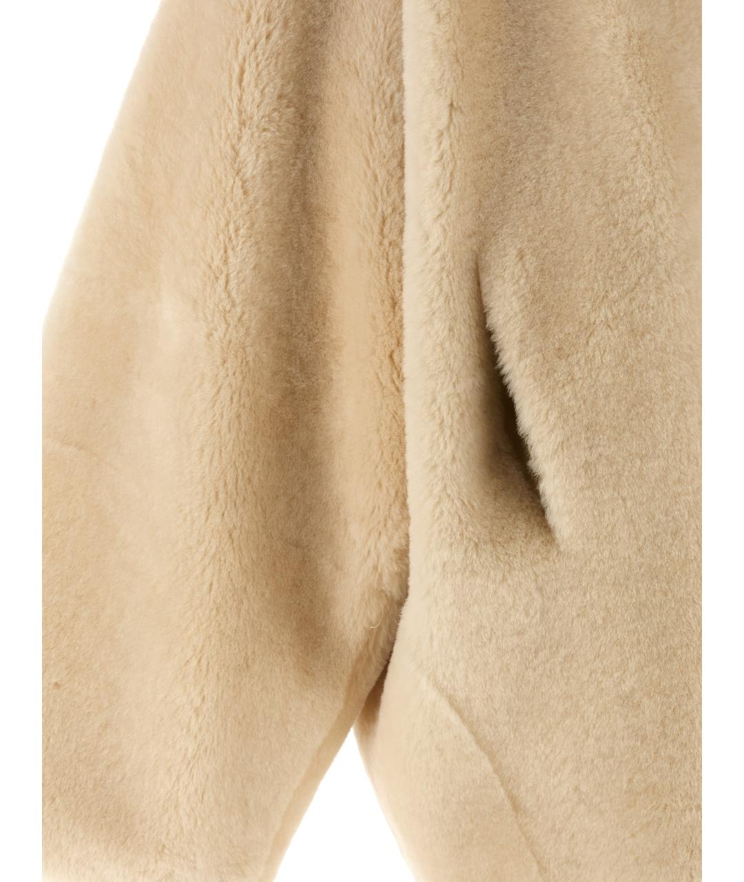 ALBERTA FERRETTI Бежевая кожаная дубленка, фото 5