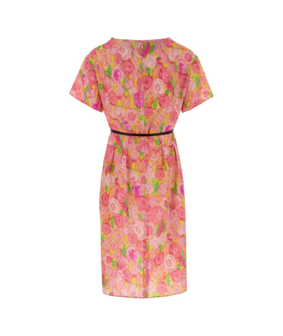 PRADA Мульти шелковое повседневное платье, фото 2