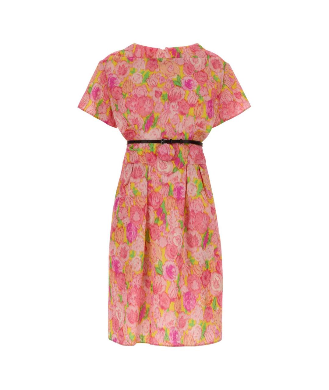 PRADA Мульти шелковое повседневное платье, фото 1