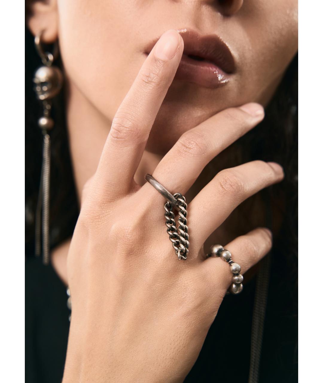 ANN DEMEULEMEESTER Серебряное серебряное кольцо, фото 2