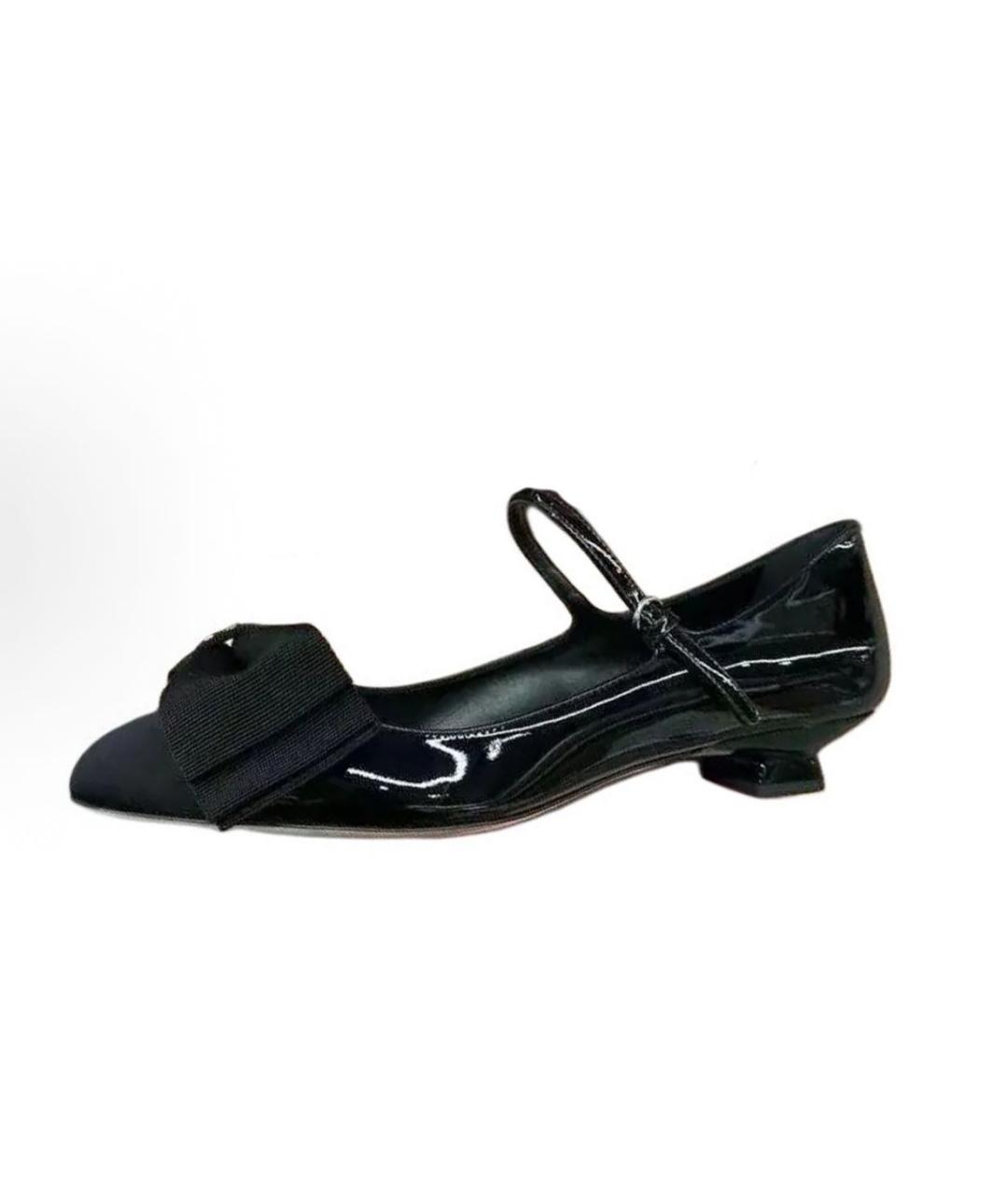 MIU MIU Черные туфли из лакированной кожи, фото 6