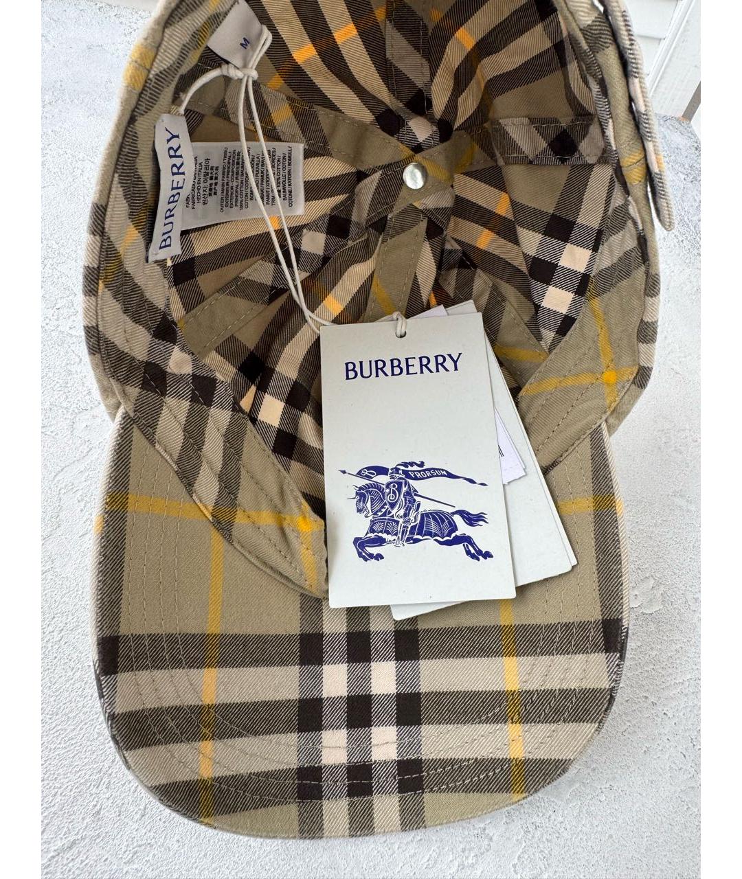BURBERRY Хлопковая кепка, фото 5