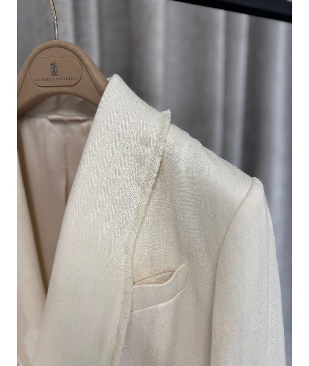 BRUNELLO CUCINELLI Бежевое хлопковое пальто, фото 6