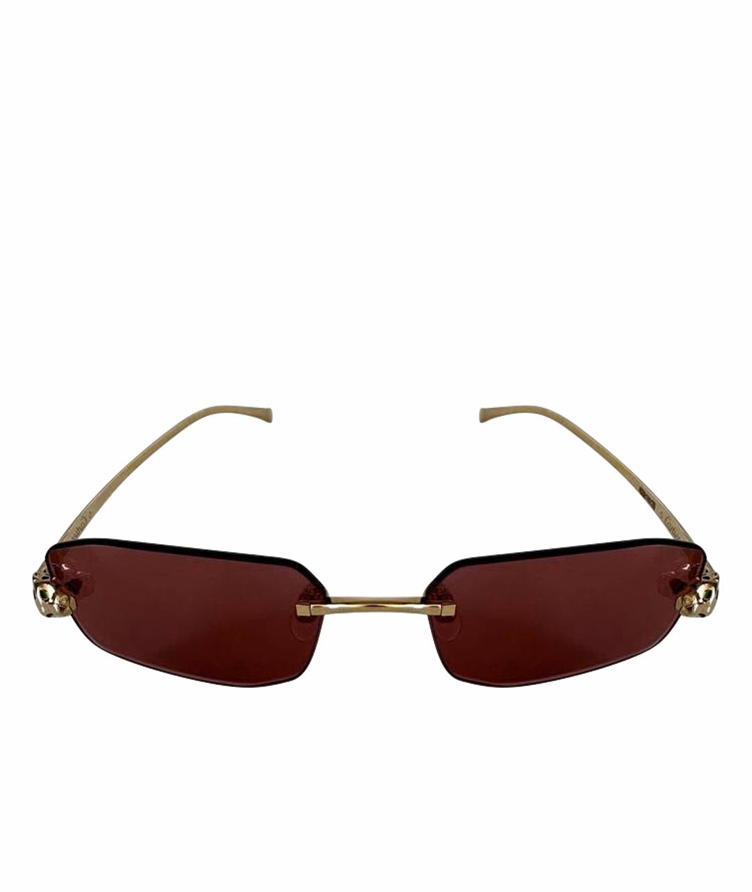 CARTIER Золотые солнцезащитные очки, фото 1