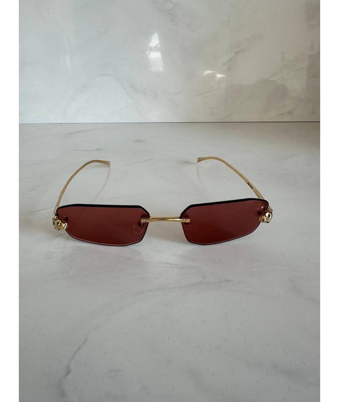 CARTIER Золотые солнцезащитные очки, фото 6