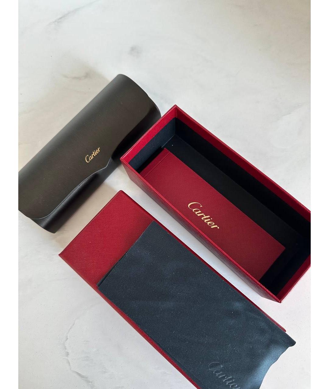 CARTIER Золотые солнцезащитные очки, фото 5