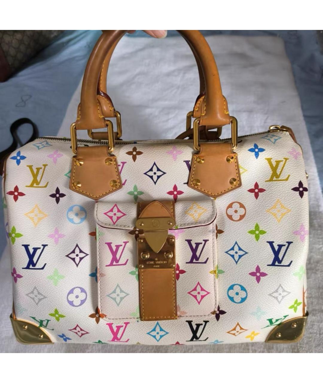 LOUIS VUITTON Мульти кожаная сумка с короткими ручками, фото 8