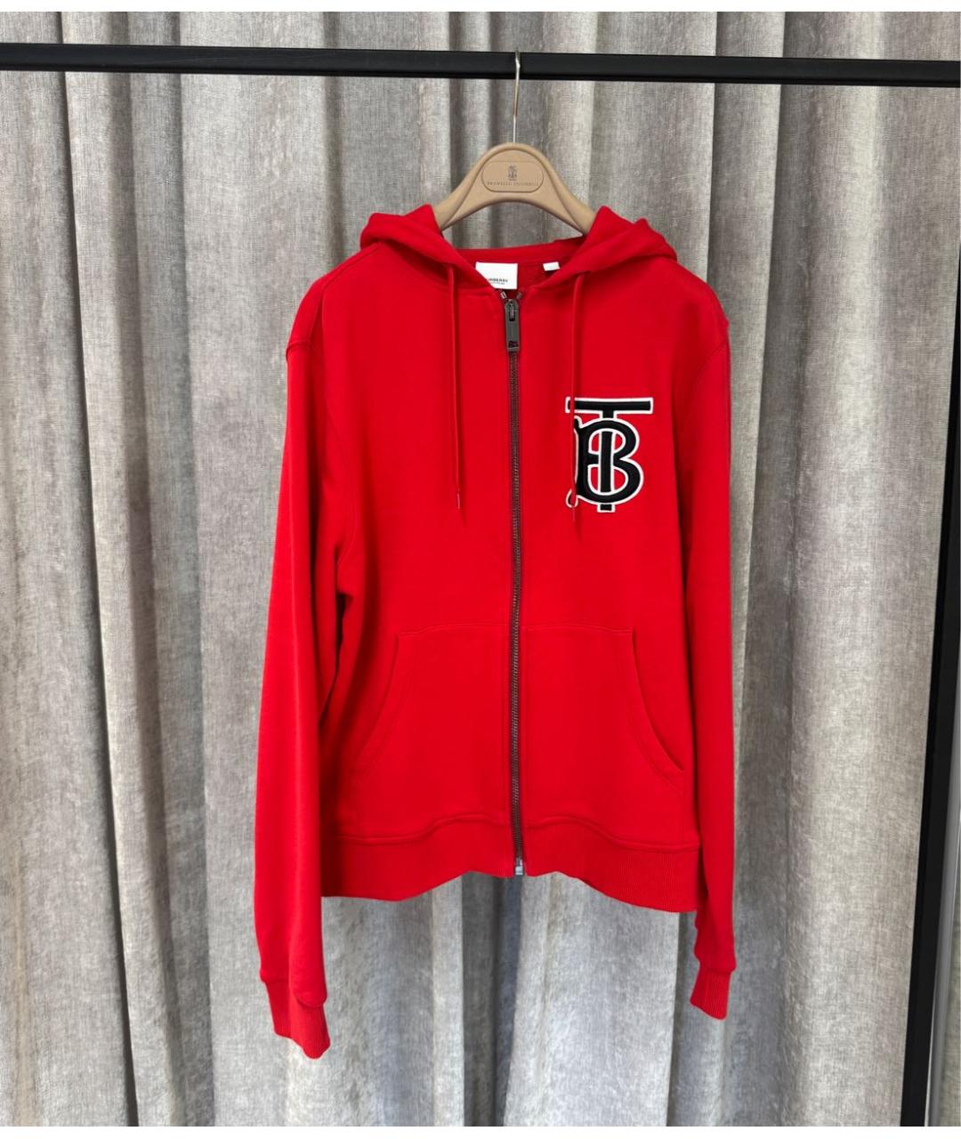 BURBERRY Красный хлопко-эластановый костюм с брюками, фото 8