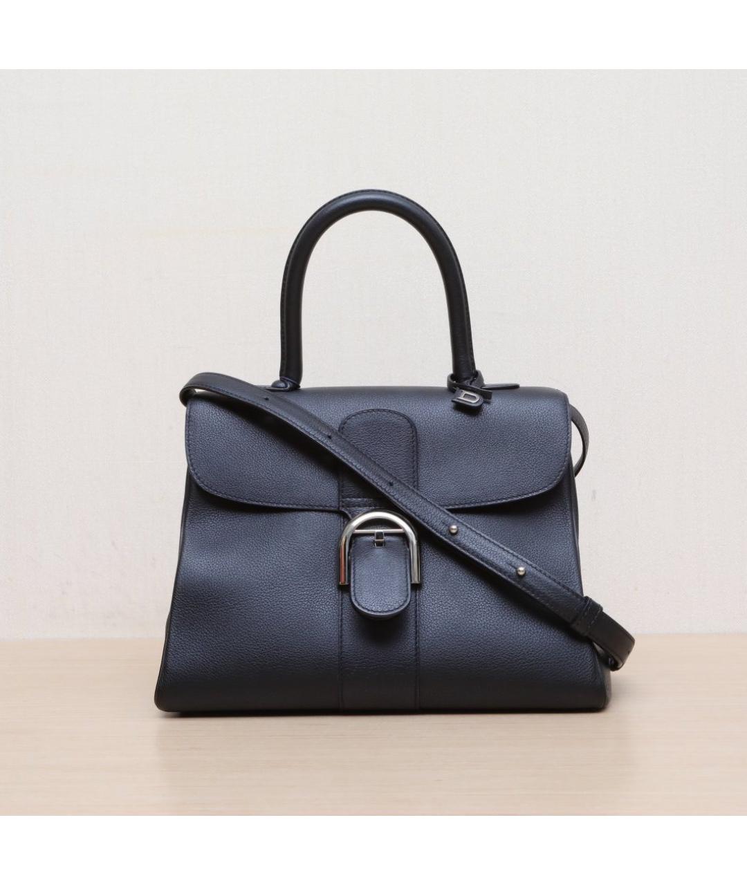 DELVAUX Черная кожаная сумка через плечо, фото 3